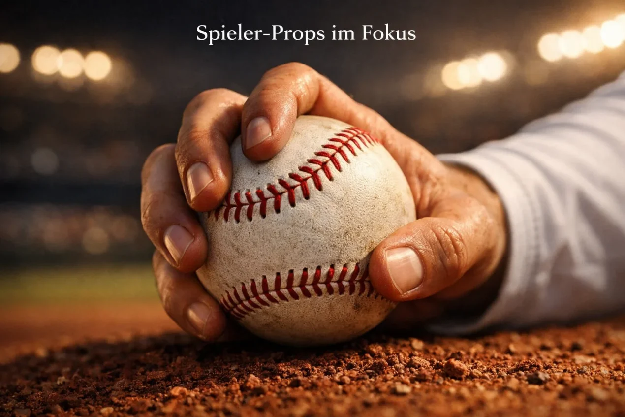Prop Bets Baseball – Pitcher in Nahaufnahme vor dem Wurf auf dem Mound